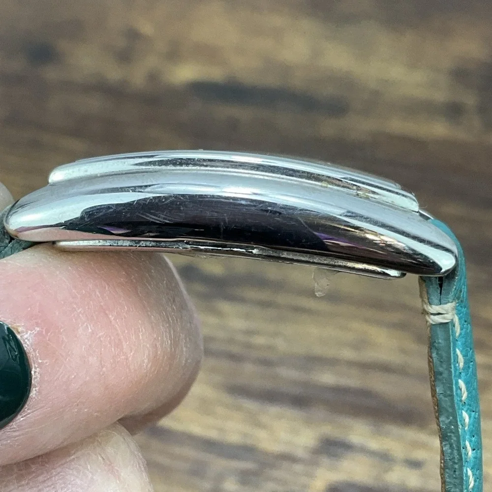 Coach Ladies Green Wrist Watch Swiss Quartz Stainless Steel New Battery 0893 - Picture 11 of 12